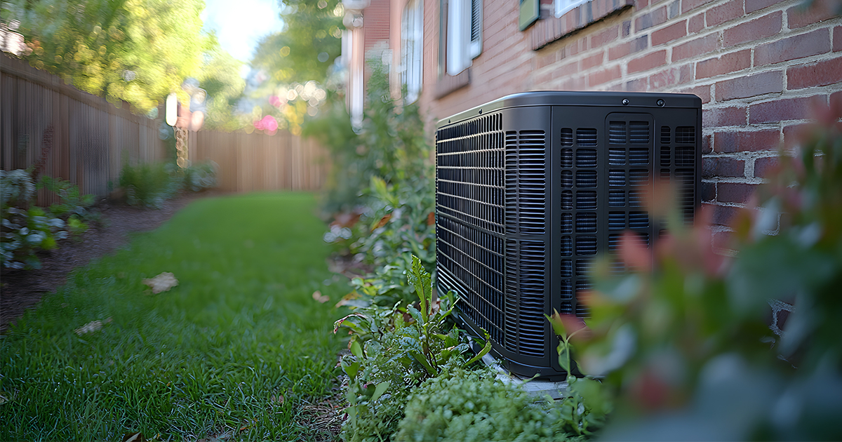 heat pump outside of home